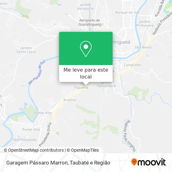 Garagem Pássaro Marron mapa