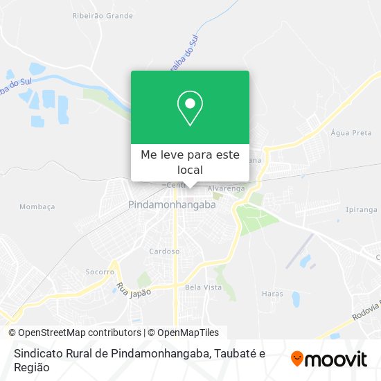 Sindicato Rural de Pindamonhangaba mapa