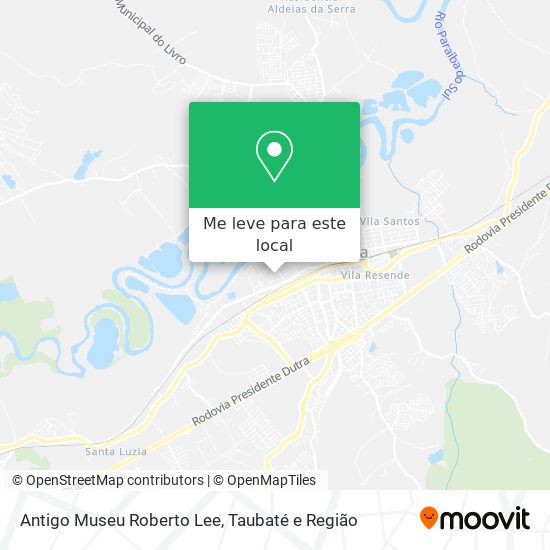 Antigo Museu Roberto Lee mapa