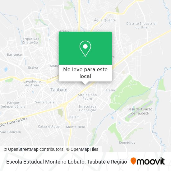 Escola Estadual Monteiro Lobato mapa