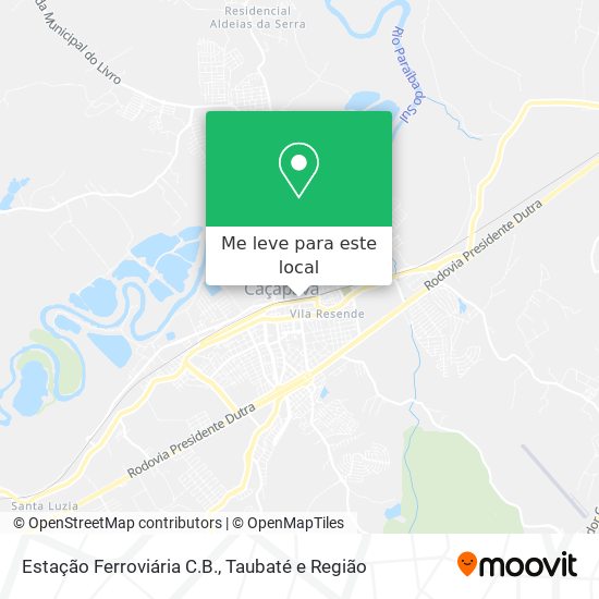 Estação Ferroviária C.B. mapa