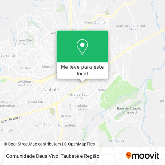 Comunidade Deus Vivo mapa