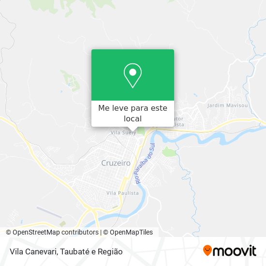 Vila Canevari mapa