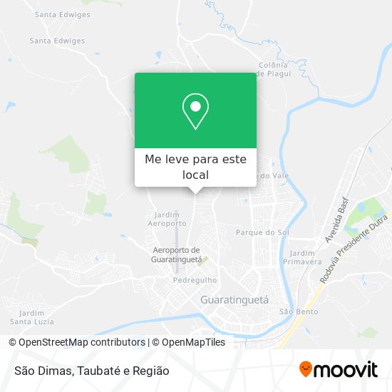 São Dimas mapa