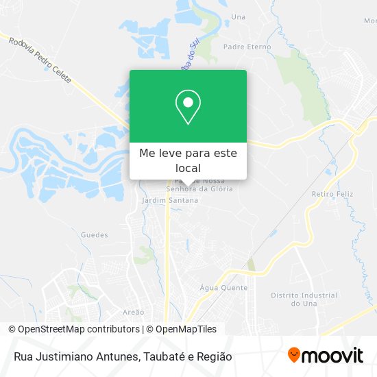 Rua Justimiano Antunes mapa