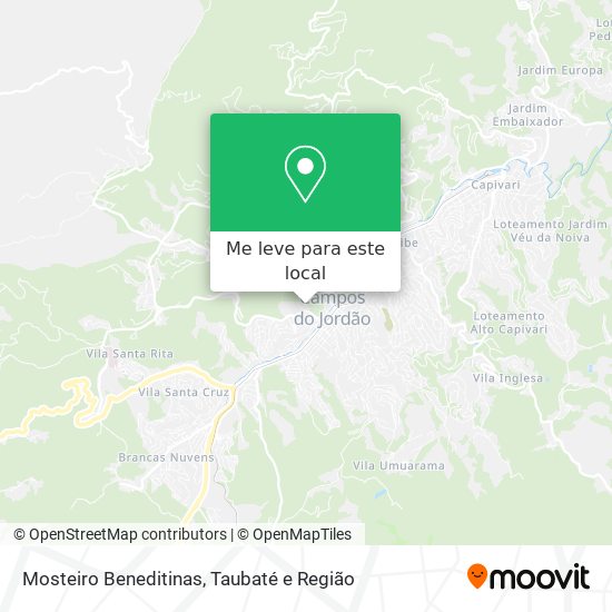 Mosteiro Beneditinas mapa