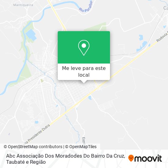 Abc Associação Dos Moradodes Do Bairro Da Cruz mapa