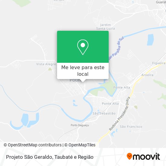 Projeto São Geraldo mapa