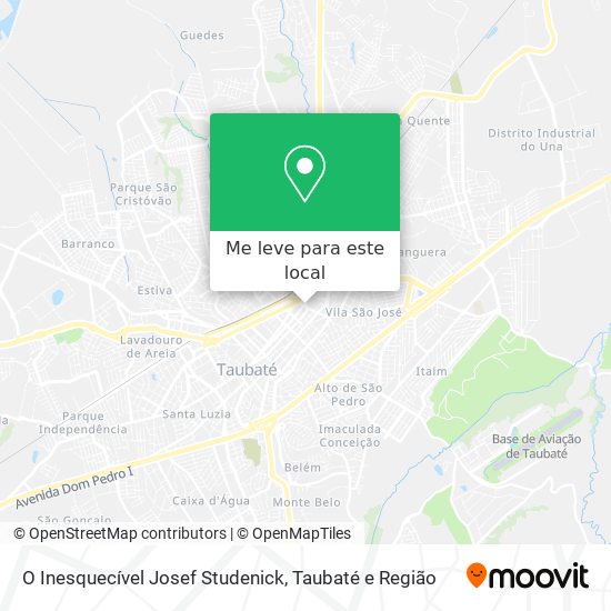 O Inesquecível Josef Studenick mapa