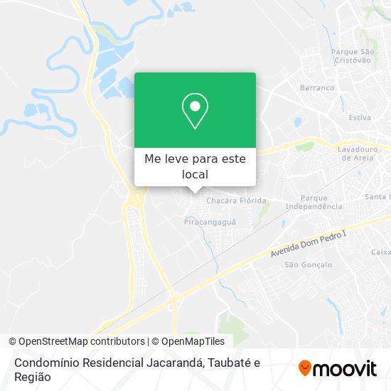 Condomínio Residencial Jacarandá mapa