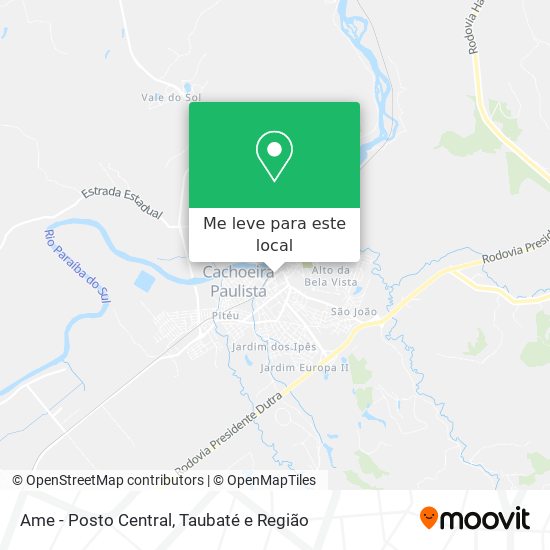 Ame - Posto Central mapa