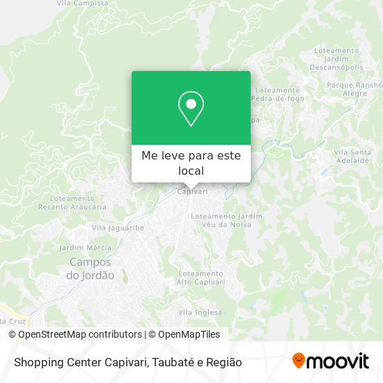 Shopping Center Capivari mapa