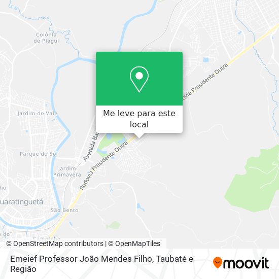 Emeief Professor João Mendes Filho mapa