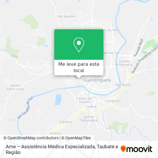 Ame – Assistência Médica Especializada mapa