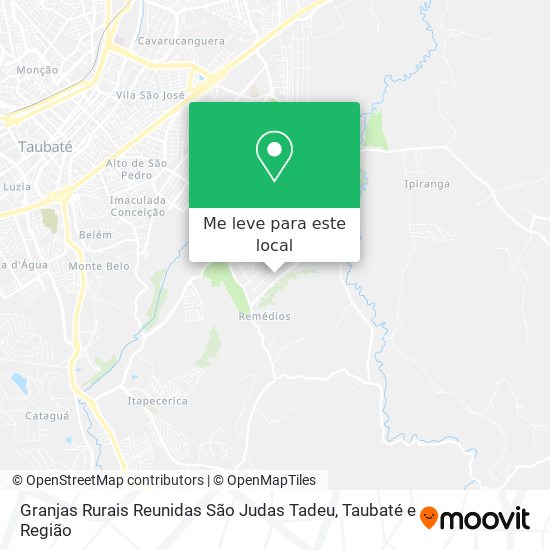 Granjas Rurais Reunidas São Judas Tadeu mapa