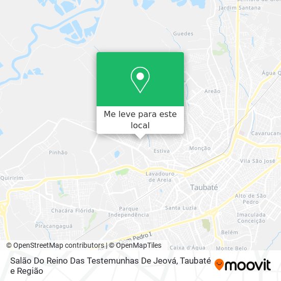 Salão Do Reino Das Testemunhas De Jeová mapa