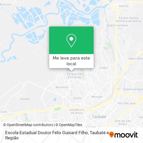 Escola Estadual Doutor Félix Guisard Filho mapa