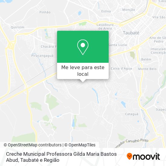 Creche Municipal Professora Gilda Maria Bastos Abud mapa