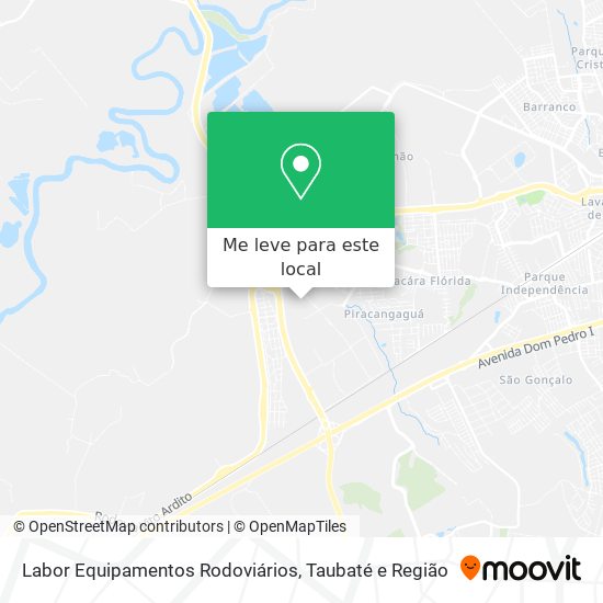 Labor Equipamentos Rodoviários mapa