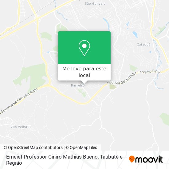 Emeief Professor Ciniro Mathias Bueno mapa