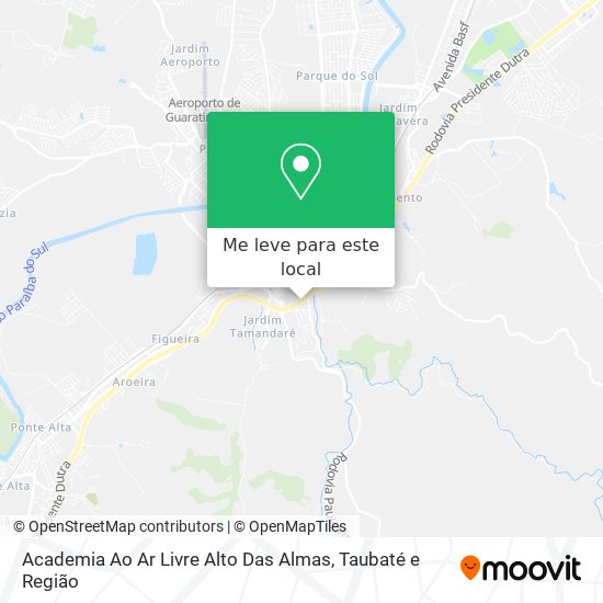 Academia Ao Ar Livre Alto Das Almas mapa