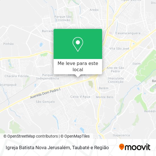 Igreja Batista Nova Jerusalém mapa