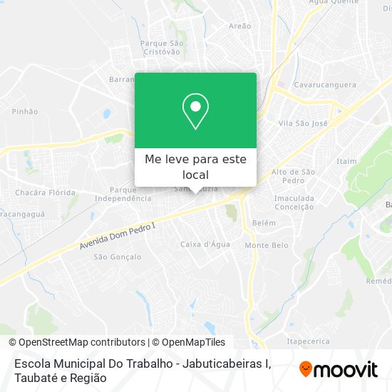 Escola Municipal Do Trabalho - Jabuticabeiras I mapa