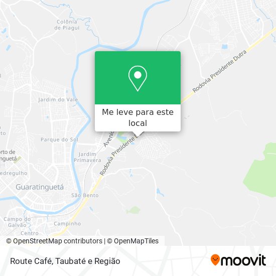 Route Café mapa