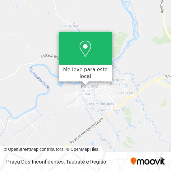 Praça Dos Inconfidentes mapa