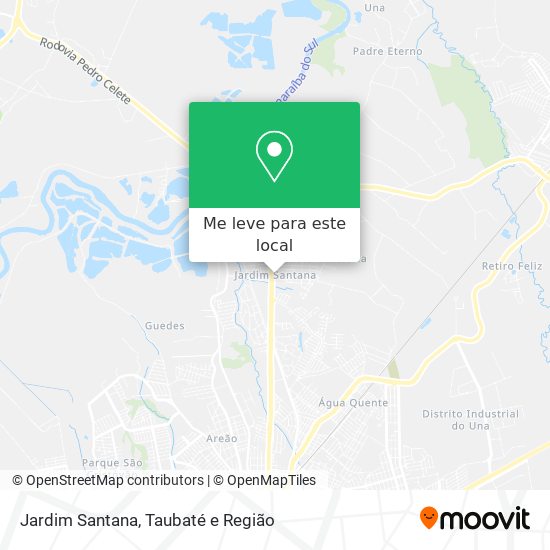Jardim Santana mapa