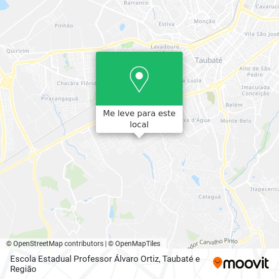 Escola Estadual Professor Álvaro Ortiz mapa