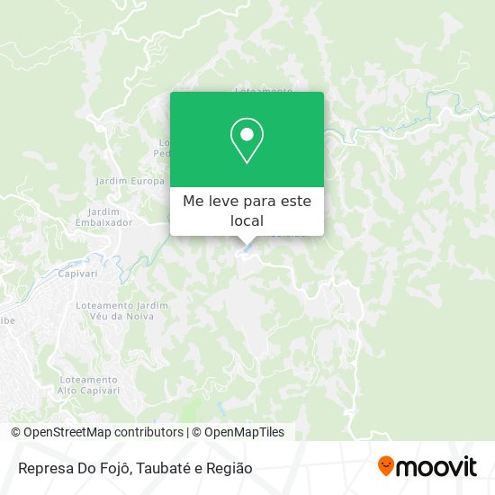 Represa Do Fojô mapa