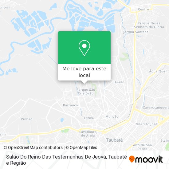 Salão Do Reino Das Testemunhas De Jeová mapa