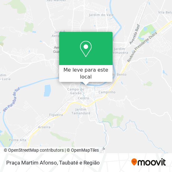 Praça Martim Afonso mapa