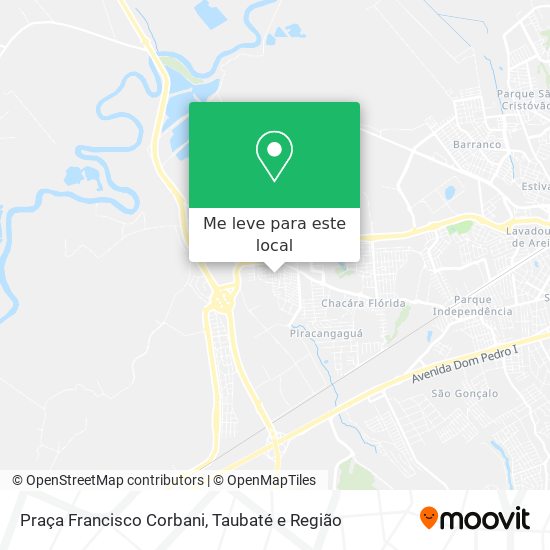 Praça Francisco Corbani mapa