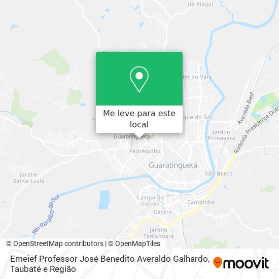 Emeief Professor José Benedito Averaldo Galhardo mapa