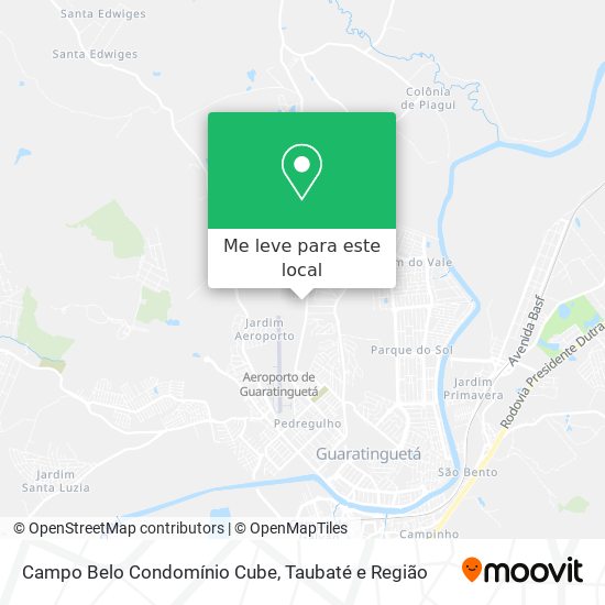 Campo Belo Condomínio Cube mapa