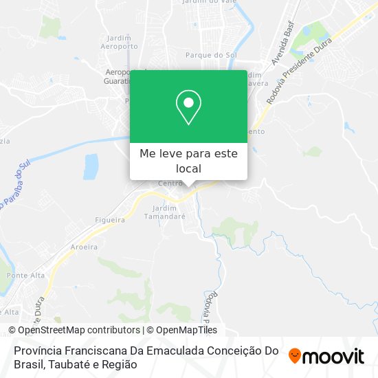 Província Franciscana Da Emaculada Conceição Do Brasil mapa