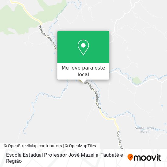 Escola Estadual Professor José Mazella mapa