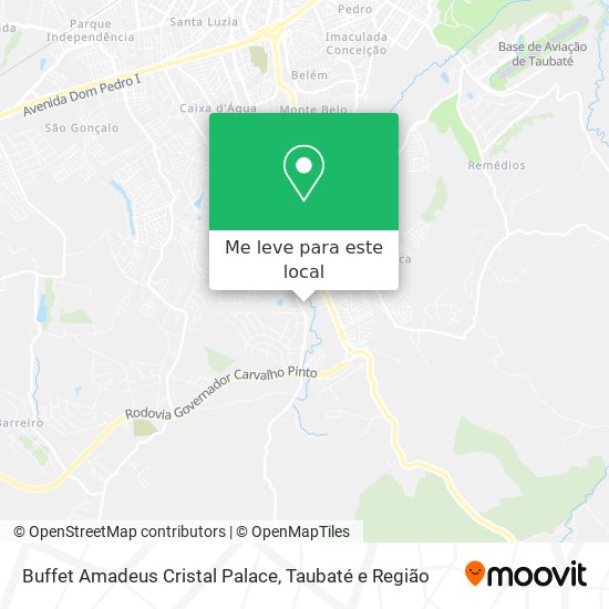 Buffet Amadeus Cristal Palace mapa