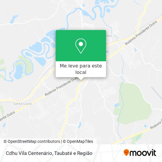 Cdhu Vila Centenário mapa