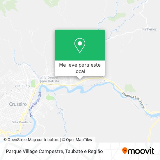 Parque Village Campestre mapa