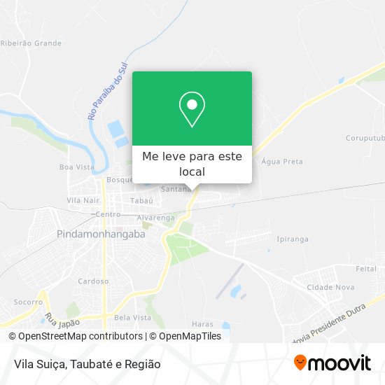 Vila Suiça mapa