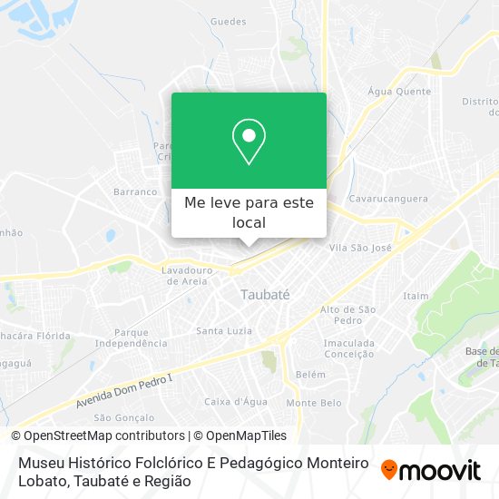 Museu Histórico Folclórico E Pedagógico Monteiro Lobato mapa