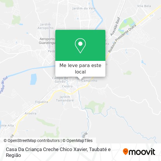Casa Da Criança Creche Chico Xavier mapa