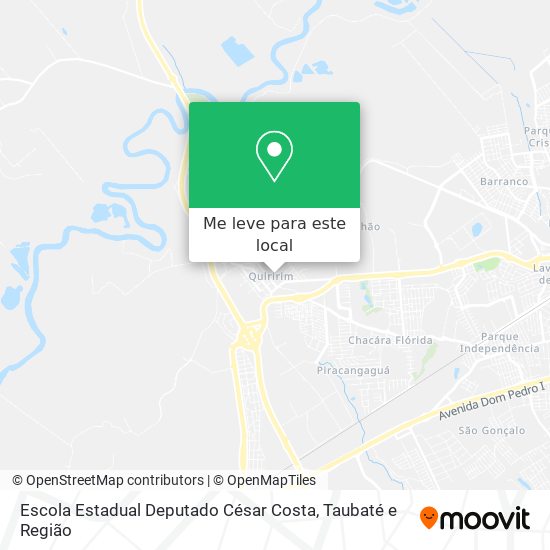 Escola Estadual Deputado César Costa mapa