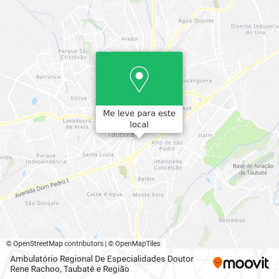 Ambulatório Regional De Especialidades Doutor Rene Rachoo mapa