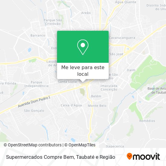 Supermercados Compre Bem mapa