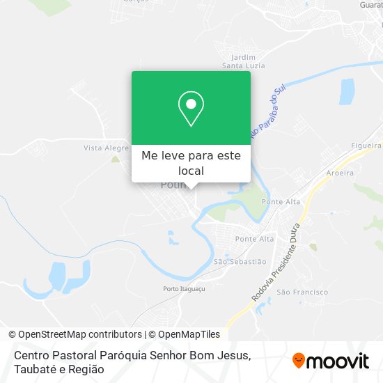 Centro Pastoral Paróquia Senhor Bom Jesus mapa