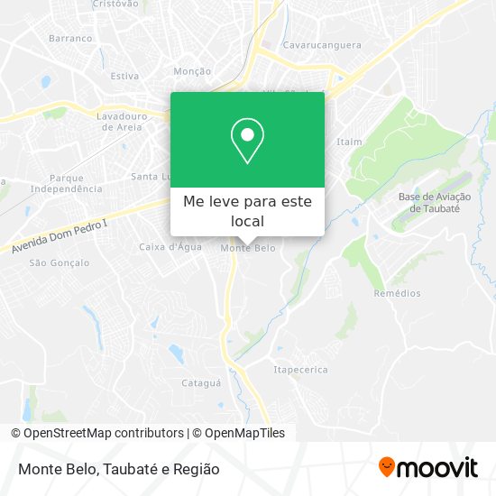 Monte Belo mapa